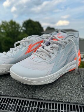 Puma MB.02 Gorange Melo Basketball Shoes Size 8.5